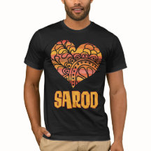 Love Sarod Orange Mandala Heart Indian Music
