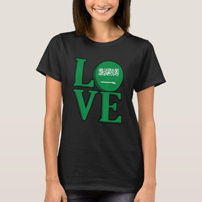 Camiseta Love Saudi Arabia (Frente)