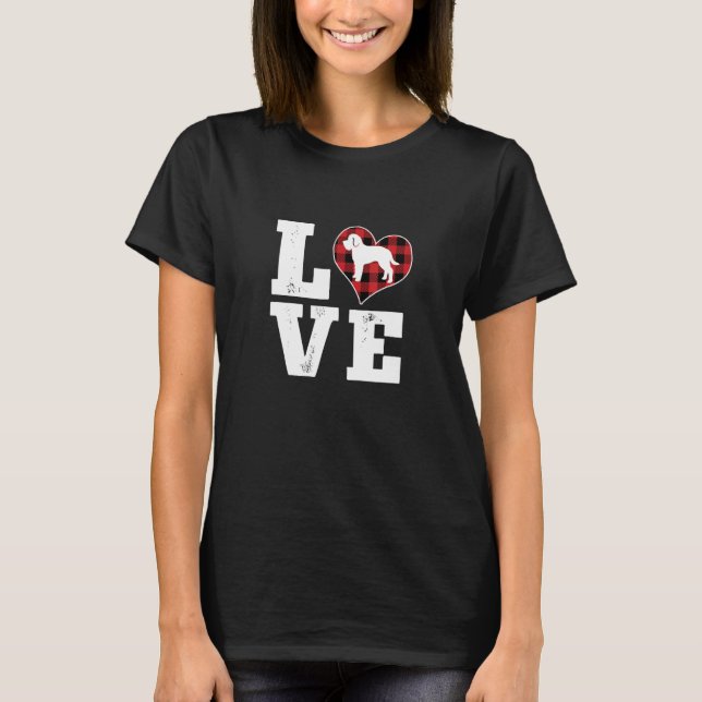 Camiseta Love Schnoodle Dog Lovers Gifts Buffalo Plaid Vale (Frente)