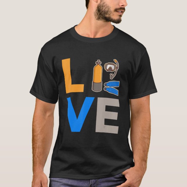 Camiseta Love Scuba Merging Colorful (Frente)