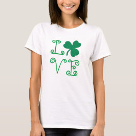 Camiseta LOVE Shamrock Basic T-Shirt feminino