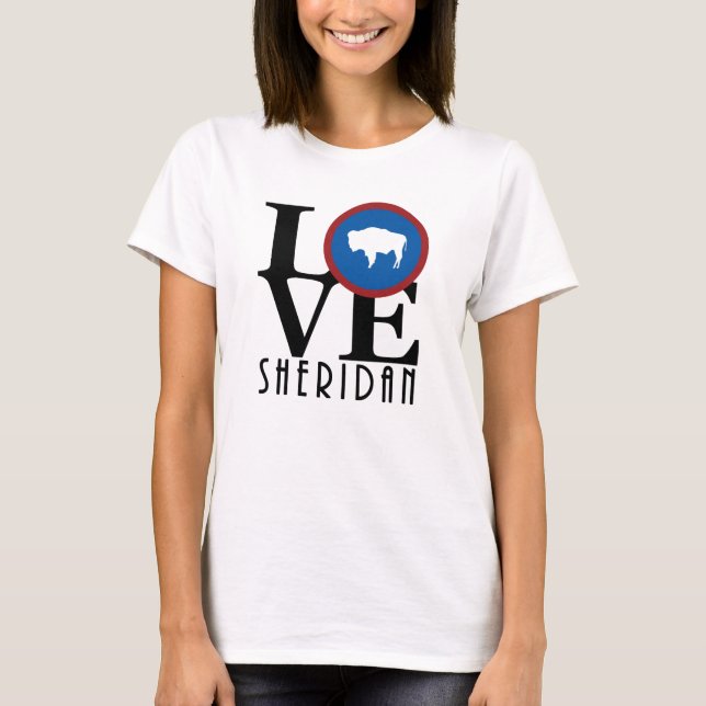 Camiseta LOVE Sheridan Wyoming (Frente)