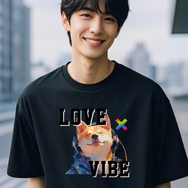 Camiseta LOVE × SHIBA - Custom (Criador carregado)