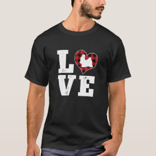Camiseta Love Shih Tzu Dog Lovers Gifts Buffalo Xadrez Vale