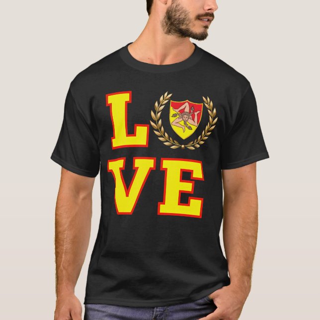 Camiseta LOVE Sicília Trinacria (Frente)