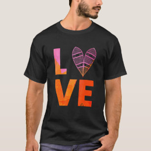 Camiseta Love Snowshoer Snowshoer Snowshoer Montagem de Cal