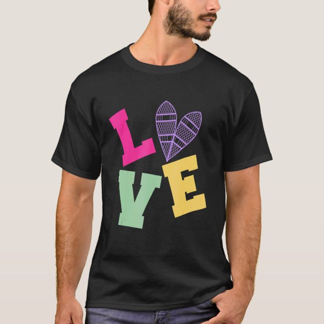 Camiseta Love Snowshoer Snowshoer Snowshoer Mountaineering (Frente)