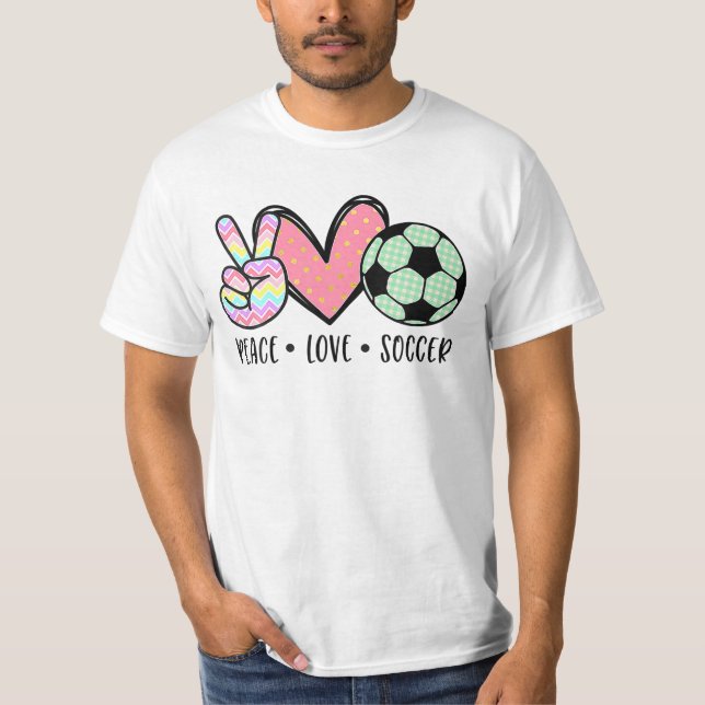 Camiseta Love Soccer Cute (Frente)