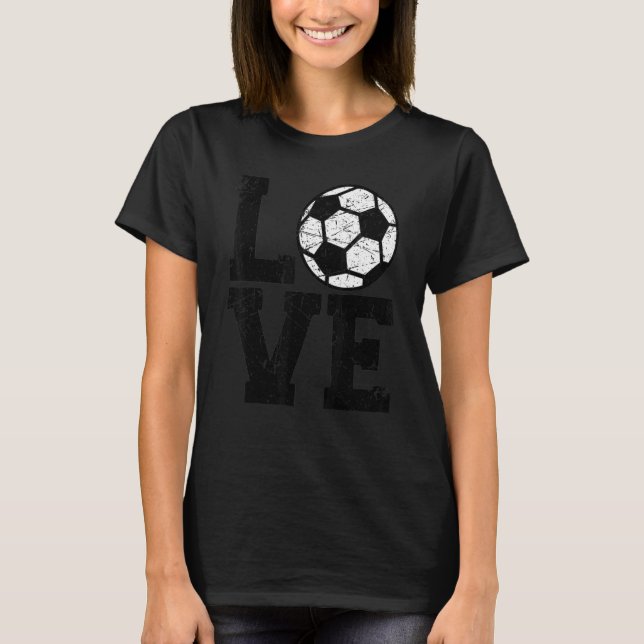 Camiseta Love Soccer Vintage (Frente)