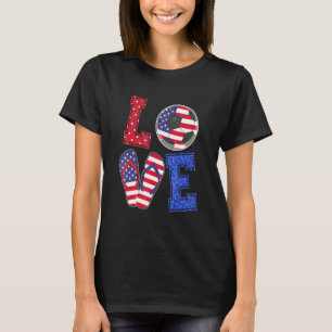Camiseta Love Soccer With U Flag Sacudir Floume Mens B
