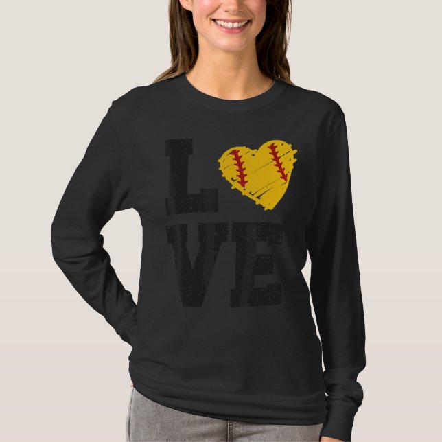 Camiseta Love Softball (Frente)