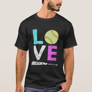 Camiseta Love Softball Best