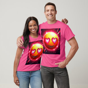Camiseta Love Sparkle Emoji Hearts