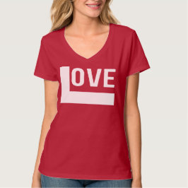 Camiseta Love Statement Red T Shirt