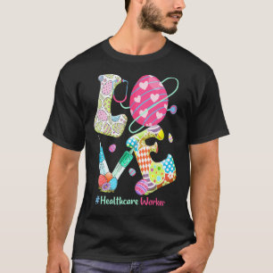Camiseta Love Stethoscope Healthcare Worker Enfermeira Bunn
