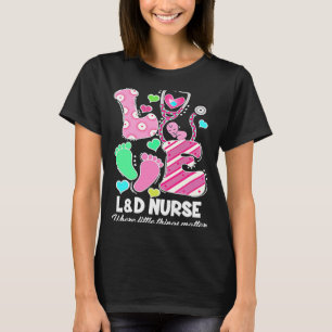 Camiseta Love Stethoscope Heart L&D Enfermeira Namorados fe