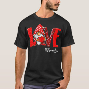 Camiseta LOVE Stethoscope Nurse Life Valentine Day 2022 Gno