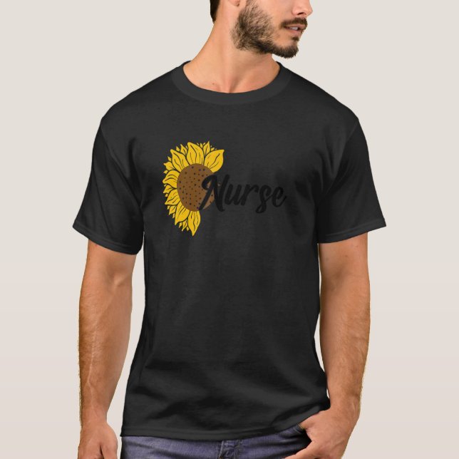 Camiseta Love Stethoscope Nurse Week 2022 Sunflower (Frente)