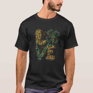 Camiseta LOVE Stethoscope Syinge Enfermeira Leopard Rua Pat