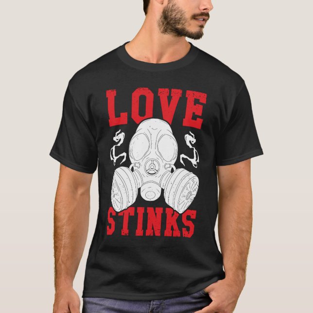 Camiseta Love Stinks  Anti Valentine's Day Humor Single Peo (Frente)