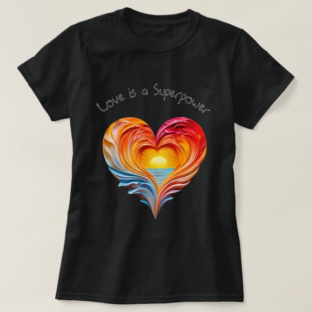 Camiseta Love Superpower 03 (Frente do Design)