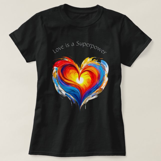 Camiseta Love Superpower 04 (Frente do Design)