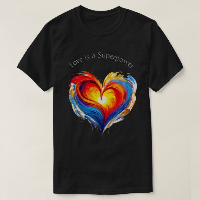 Camiseta Love Superpower 04 T-Shirt (Frente do Design)