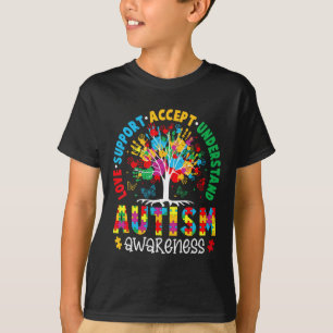 Camiseta Love Support Accept Entenda Autismo Sensibilização