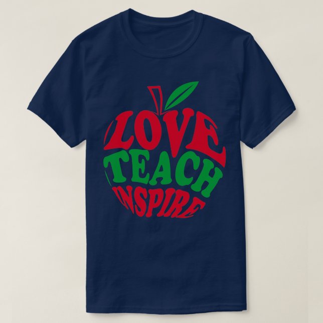 Camiseta Love Teach inspira Eapple (Frente do Design)