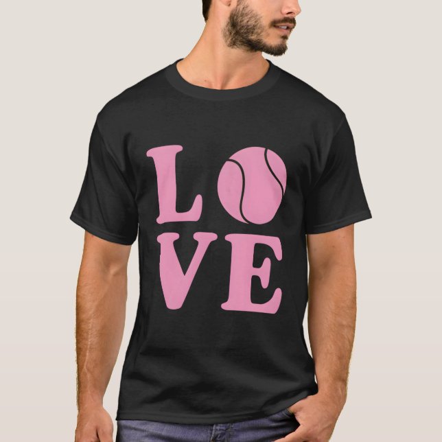 Camiseta Love Tênis Funny Retro Style Tênis Player Gift F (Frente)