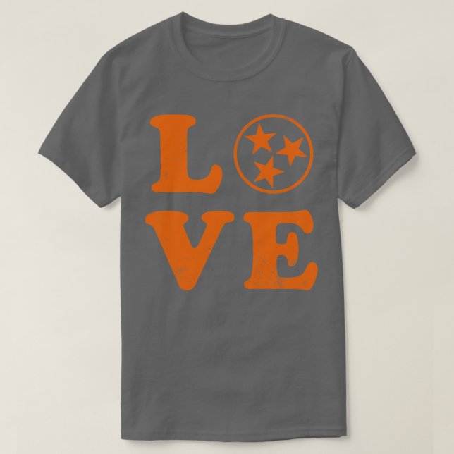 Camiseta Love Tennessee State Flag Home Family (Frente do Design)