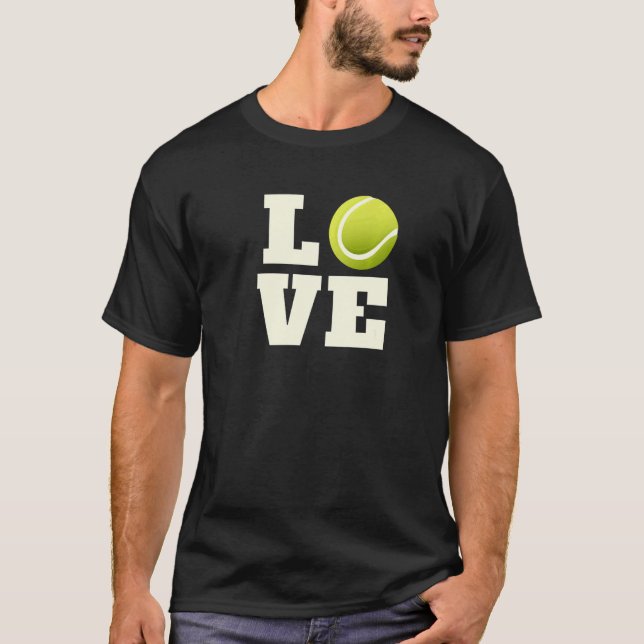 Camiseta Love Tennis  Cute Tennis Fan (Frente)