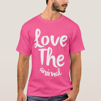 Camiseta Love the animal girl