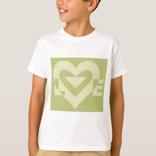 Camiseta Love Two-Tone Sage Green