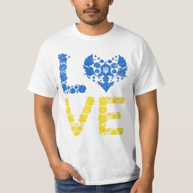 Camiseta Love Ucrânia Heart Ucranians (Frente)