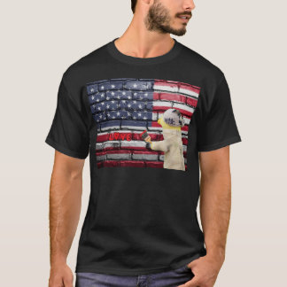 Camiseta Love USA grafite wall art. T-Shirt