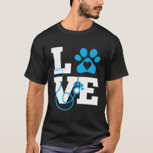 Camiseta Love Veterinary Medicine Vet Tech Weacher