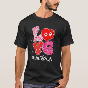 Camiseta Love Veterinary Vet Tech Life Doctor Nurse Valenti