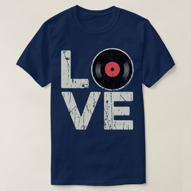Camiseta Love Vinyl Records (Frente do Design)