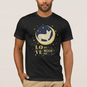 Camiseta Love Welsh Corgi Dog To Moon