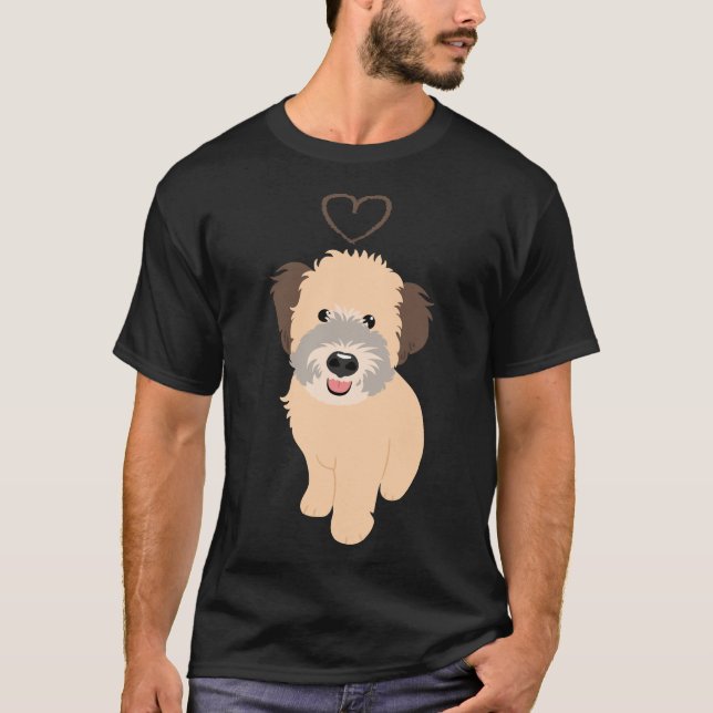 Camiseta Love Wheaten Whodle Wheaten Terrier Poodle Mix Pu (Frente)