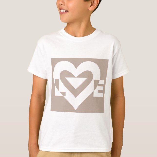 Camiseta Love White em Cinzas (Frente)
