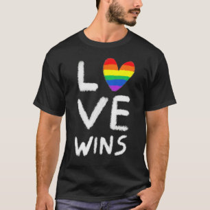 Camiseta Love Win Lgbtq Lesbian Orgulho gay Lgbt Rainbow Fl