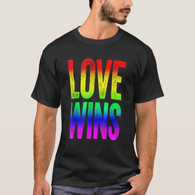Camiseta Love Wins Lgbt Pride (Frente)
