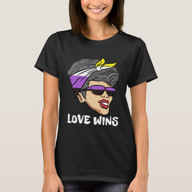 Camiseta Love Wins Non Binary (Frente)
