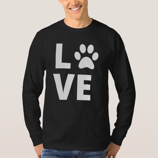 Camiseta Love With A Paw (Frente)
