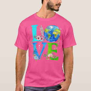 Camiseta Love World Earth Day 2020 Environmental