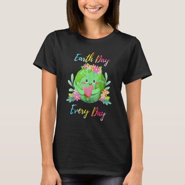 Camiseta Love World Earth Day 2022 Planet Environmental Flo (Frente)