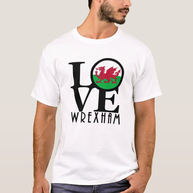 Camiseta LOVE Wrexham Wales (Frente)