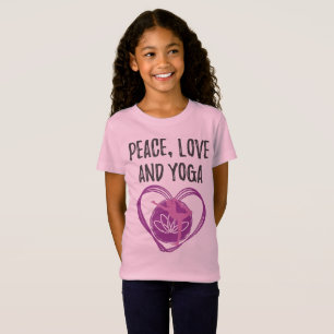 Camiseta Love Yoga Gift for Yogis Peace, Love and Yoga Gift
